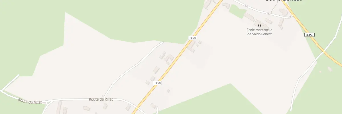 Plan du 376 Rte d’Evaux les Bains à Saint-Genest