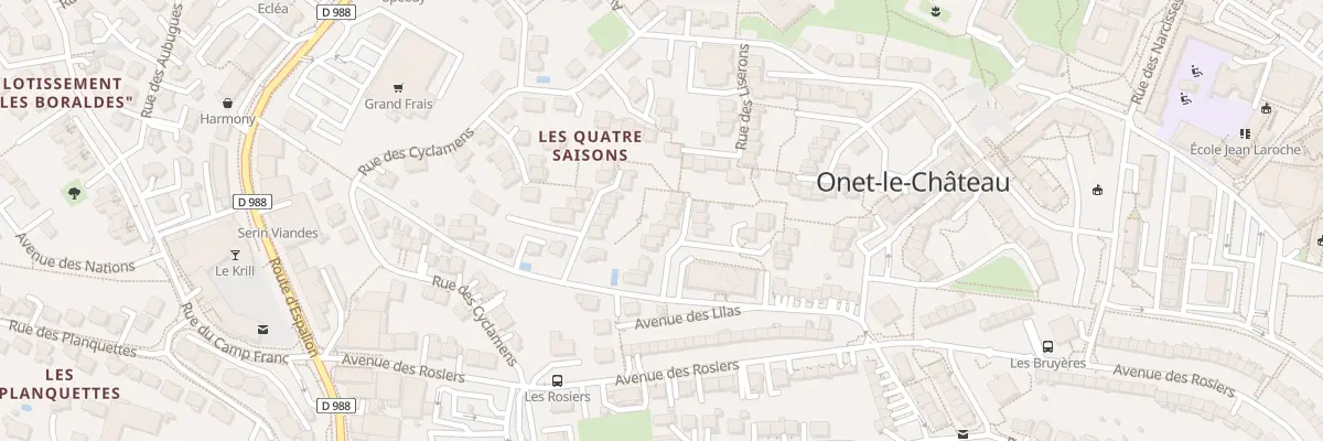 Plan du 5 Rue des Gentianes à Onet-le-Château