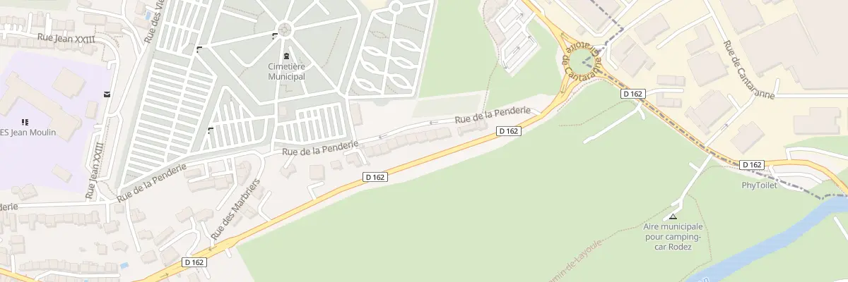 Plan du 76 Rue de la Penderie à Rodez