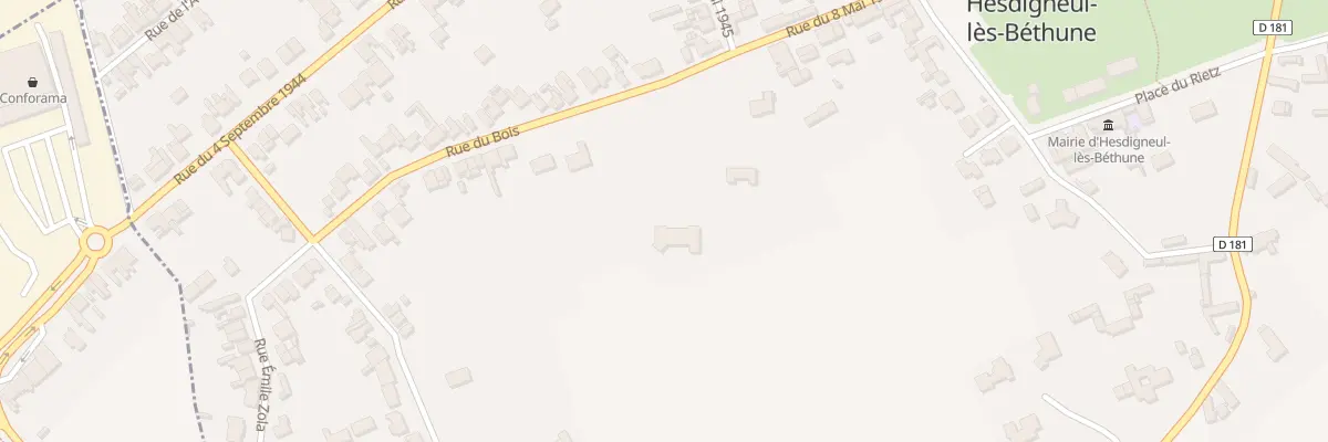 Plan du 28 Rue du Bois à Hesdigneul-lès-Béthune