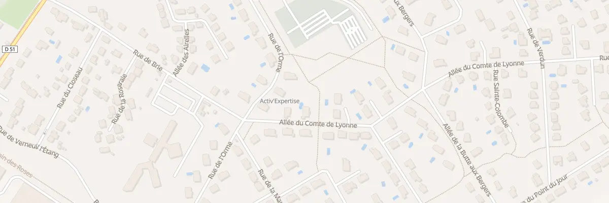 Plan du 3 All du Comte de Lyonne à Servon