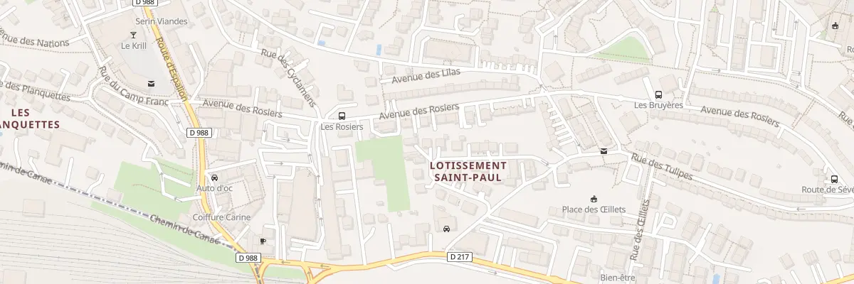Plan du 9006 Rue du Lot St Paul à Onet-le-Château