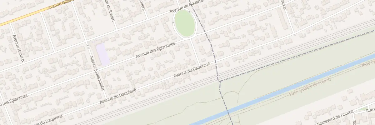 Plan du 73 Av du Dauphiné à Tremblay-en-France