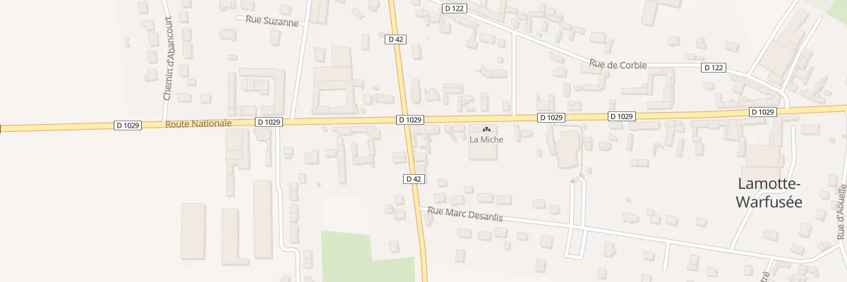 Plan du 19 Rue de Peronne à Lamotte-Warfusée