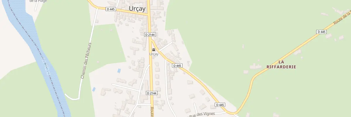 Plan du 13 Rte de la Foret à Urçay