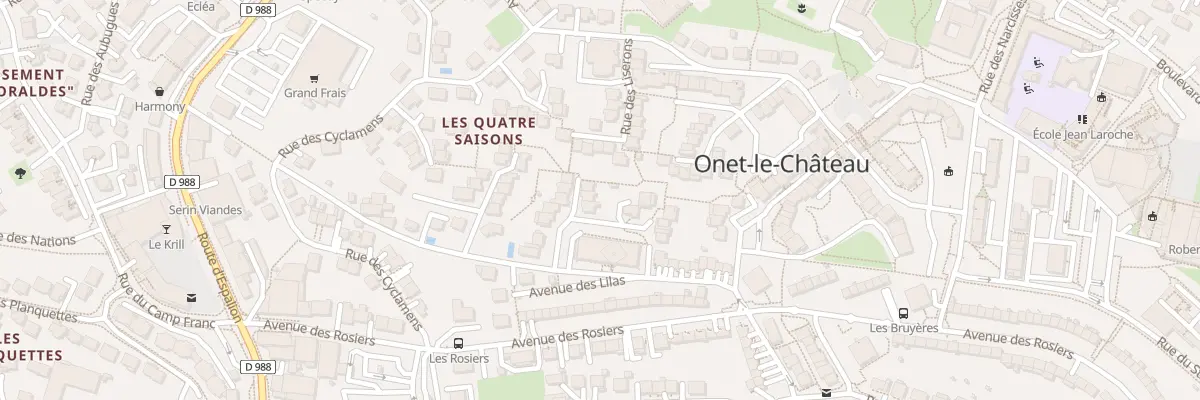 Plan du 14 Rue des Gentianes à Onet-le-Château