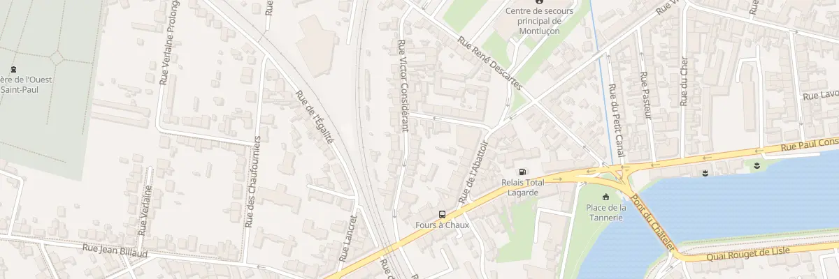Plan du 22 Rue Victor Considérant à Montluçon