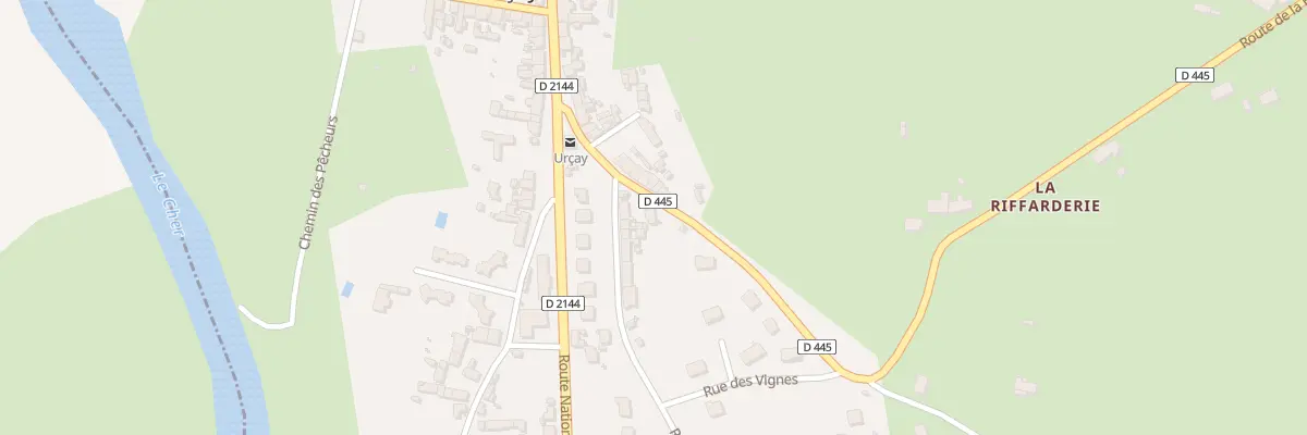 Plan du 8 Rte de la Foret à Urçay