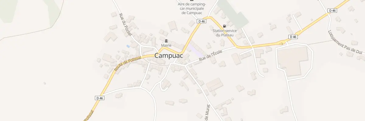Plan du 1 Rue de l’Ecole à Campuac