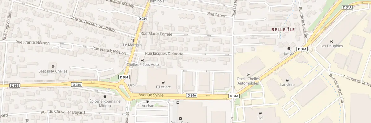 Plan du 20 Rue Jacques Delporte à Chelles