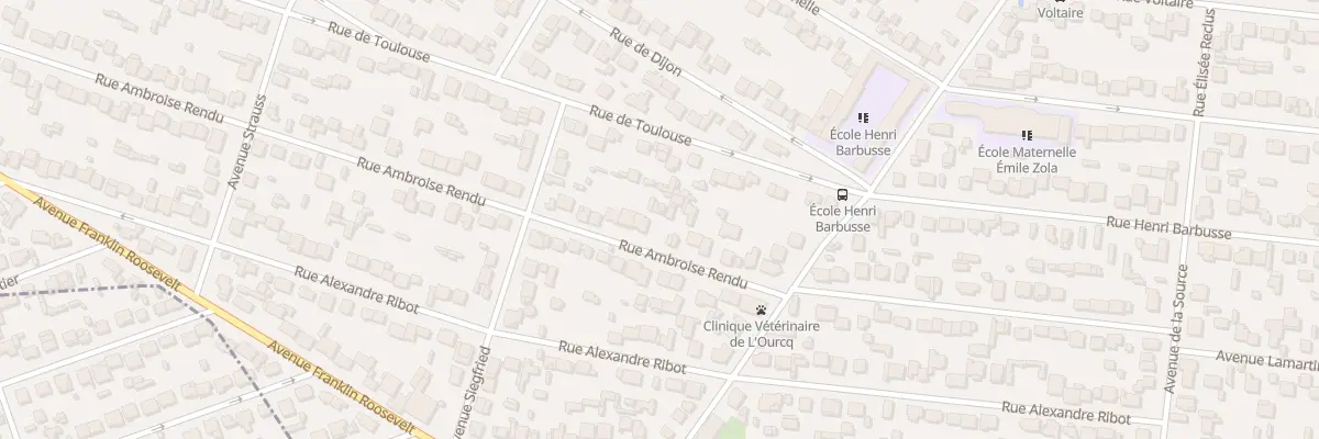 Plan du 44 Rue Ambroise Rendu à Mitry-Mory
