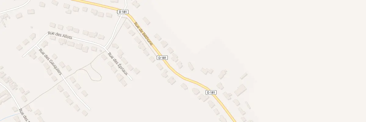 Plan du 601 Rue de Béthune à Gonnehem