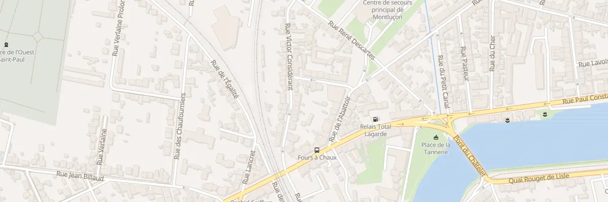 Plan du 20 Rue Victor Considérant à Montluçon