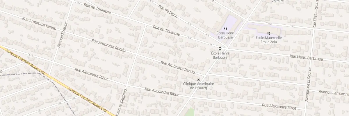 Plan du 42 Rue Ambroise Rendu à Mitry-Mory