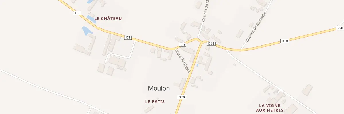 Plan du 13 Pl de l’Eglise à Moulon