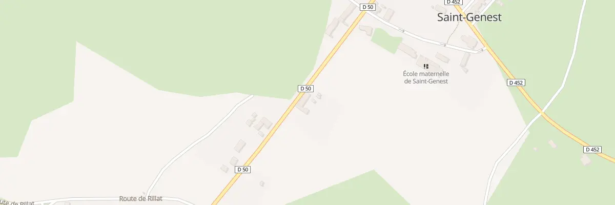 Plan du 291 Rte d’Evaux les Bains à Saint-Genest