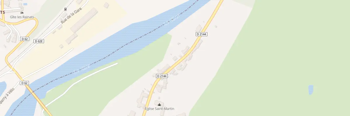 Plan du 91 Rte Nationale à Urçay