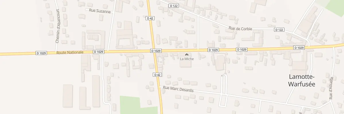 Plan du 23 Rue de Peronne à Lamotte-Warfusée
