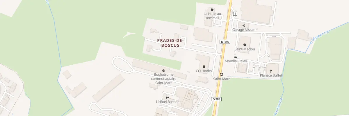 Plan du 105 Rte d’Espalion à Onet-le-Château