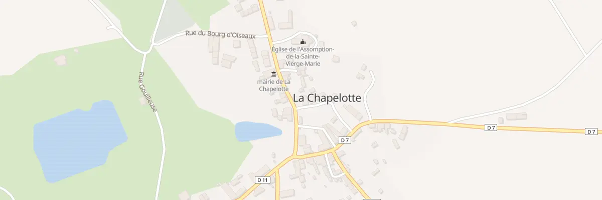 Plan du 4 Rte d’Aubigny à La Chapelotte