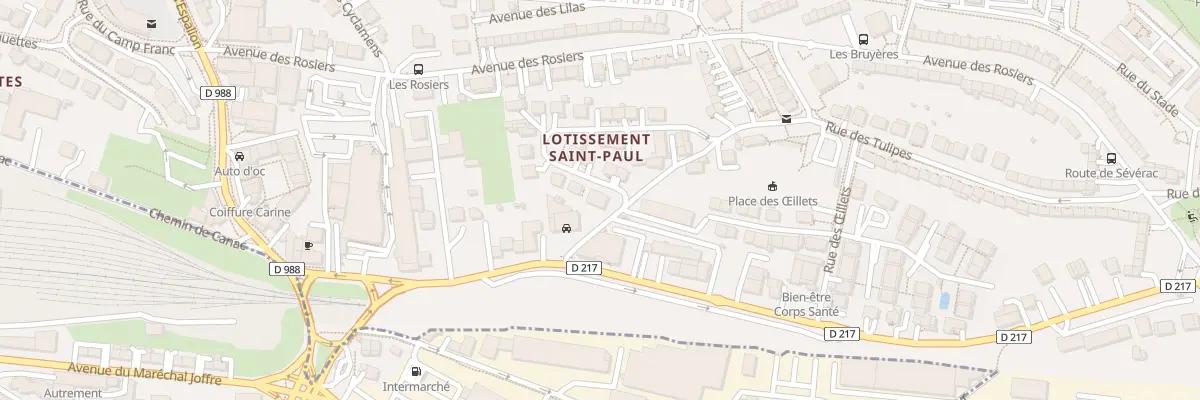 Plan du 28 Rue du Lot Saint Paul à Onet-le-Château