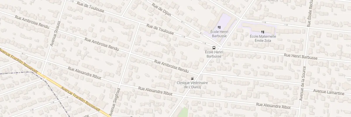 Plan du 38 Rue Ambroise Rendu à Mitry-Mory