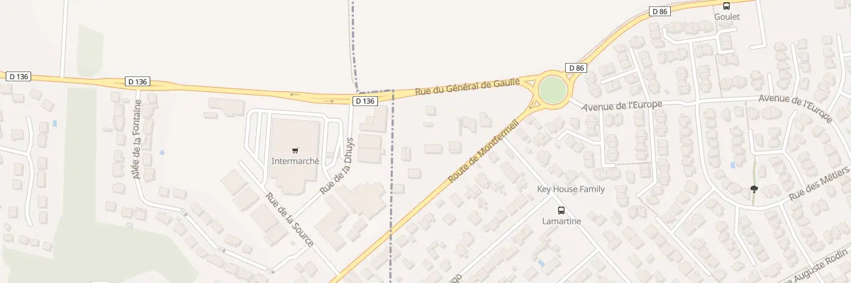 Plan du 183 Rue du Général de Gaulle à Courtry