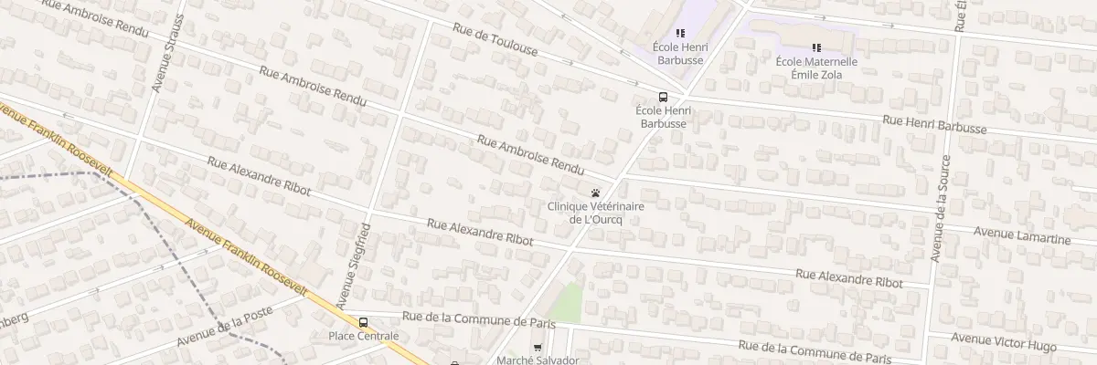 Plan du 33 Rue Ambroise Rendu à Mitry-Mory