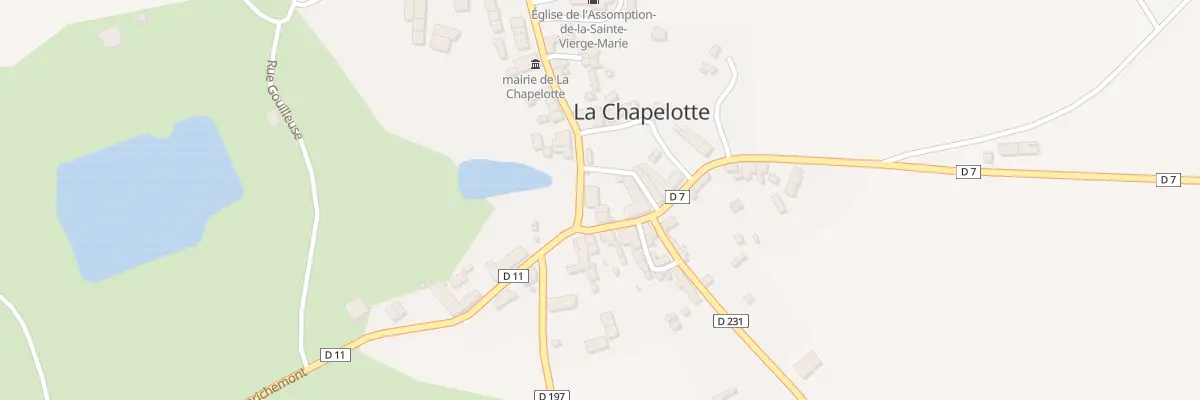 Plan du 2 Rte d’Aubigny à La Chapelotte