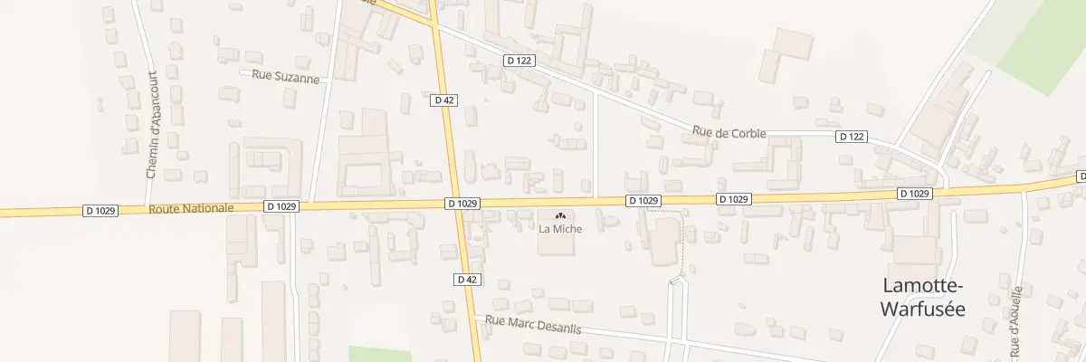Plan du 16 Rue de Peronne à Lamotte-Warfusée