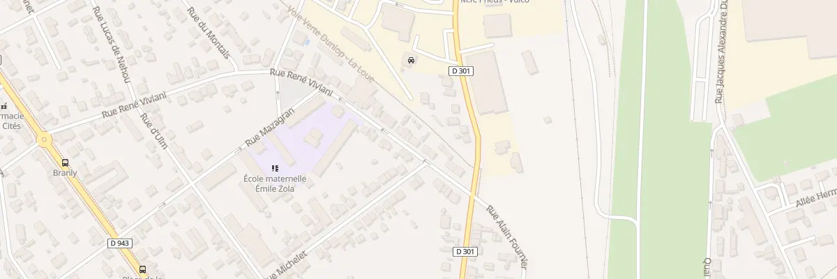 Plan du 12 Rue René Viviani à Montluçon