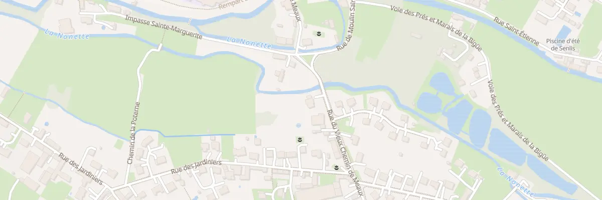 Plan du 20 Rue du Vieux Chemin de Meaux à Senlis
