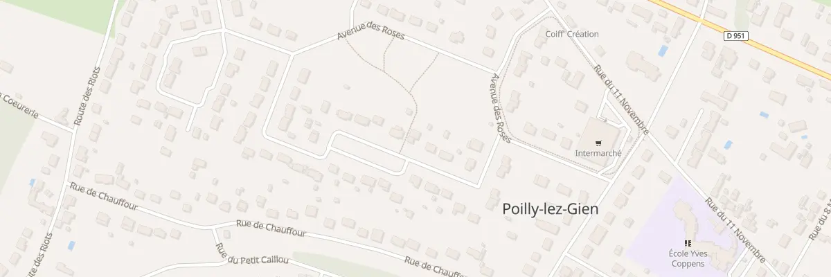 Plan du 10 Rue des Primevères à Poilly-lez-Gien
