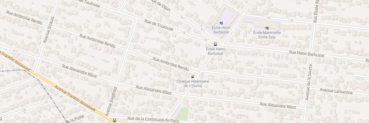 Plan du 34 Rue Ambroise Rendu à Mitry-Mory