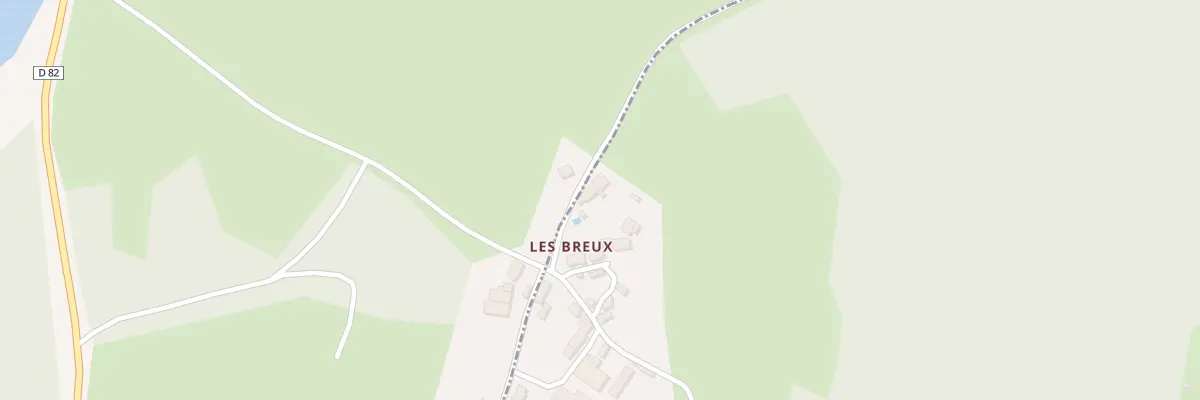 Plan du 5268 Les Breux à Villossanges