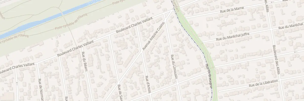 Plan du 68 Av Antoine Cusino à Tremblay-en-France