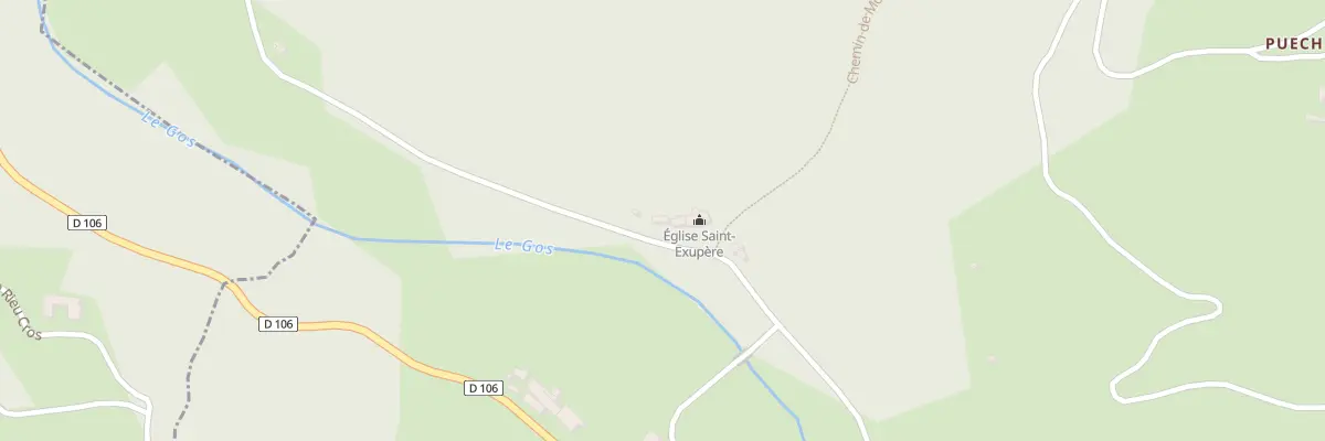 Plan du 5200 Saint Exupere à Coupiac