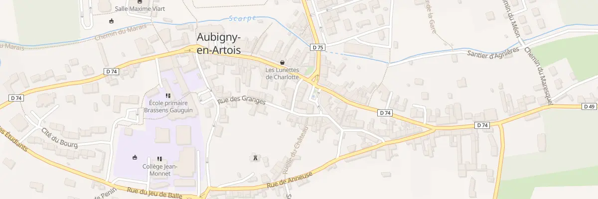 Plan du 2 Rle Ste Anne à Aubigny-en-Artois