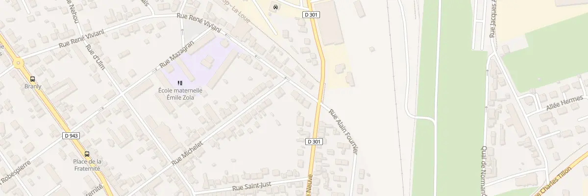 Plan du 5 Rue René Viviani à Montluçon
