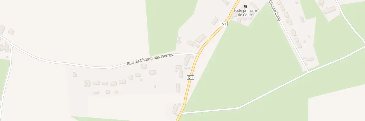 Plan du 38 Rte d’Ainay le Vieil à Coust