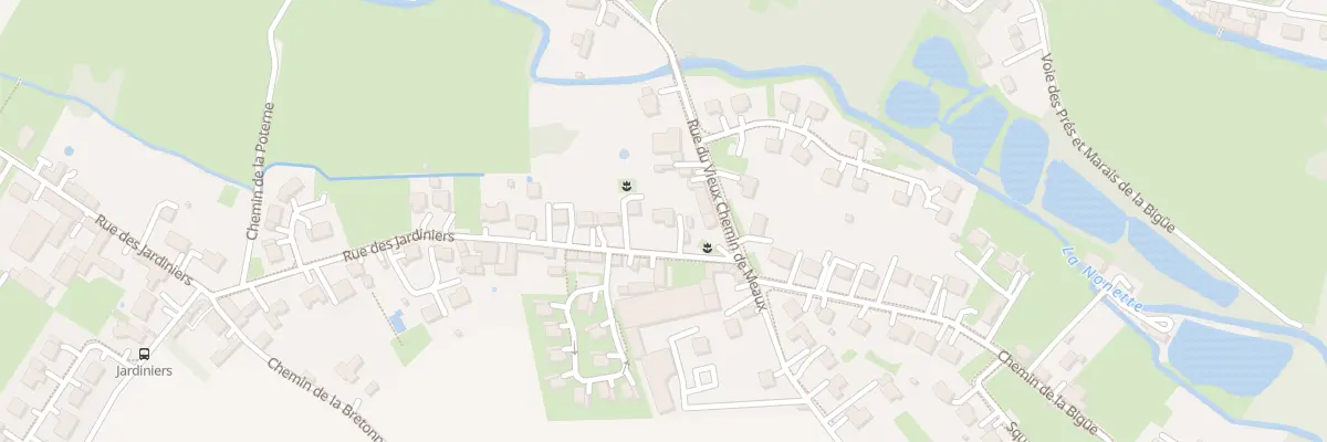 Plan du 89 Rue des Jardiniers à Senlis