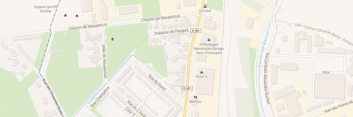 Plan du 75 Rue de Pasquis à Montluçon