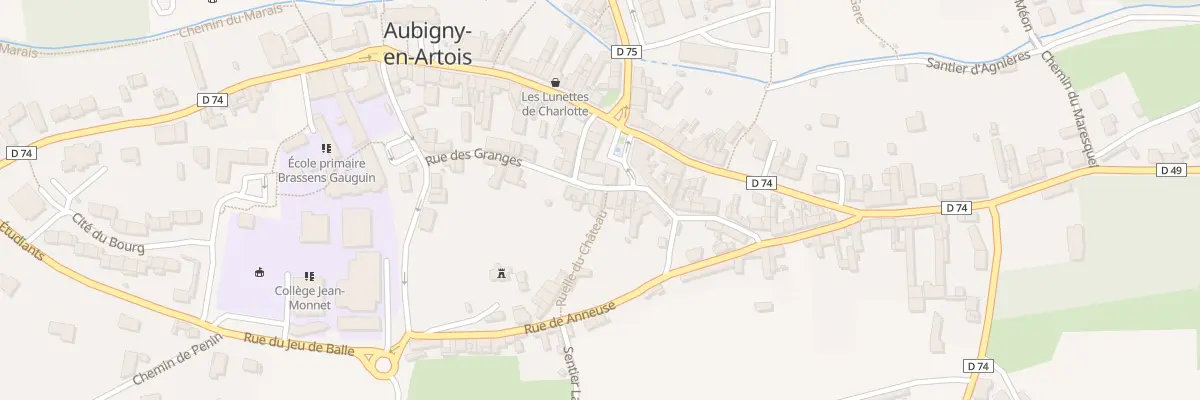 Plan du 2 Rue du Château à Aubigny-en-Artois
