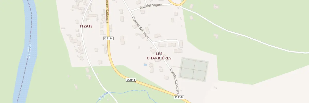 Plan du 14 Rue des Sabotiers à Urçay