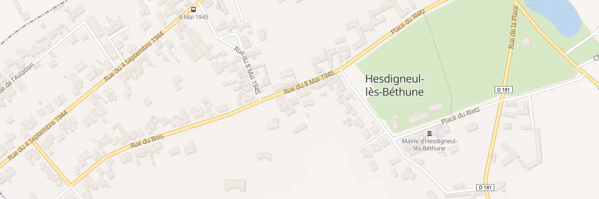 Plan du 10 Rue du 8 Mai 1945 à Hesdigneul-lès-Béthune