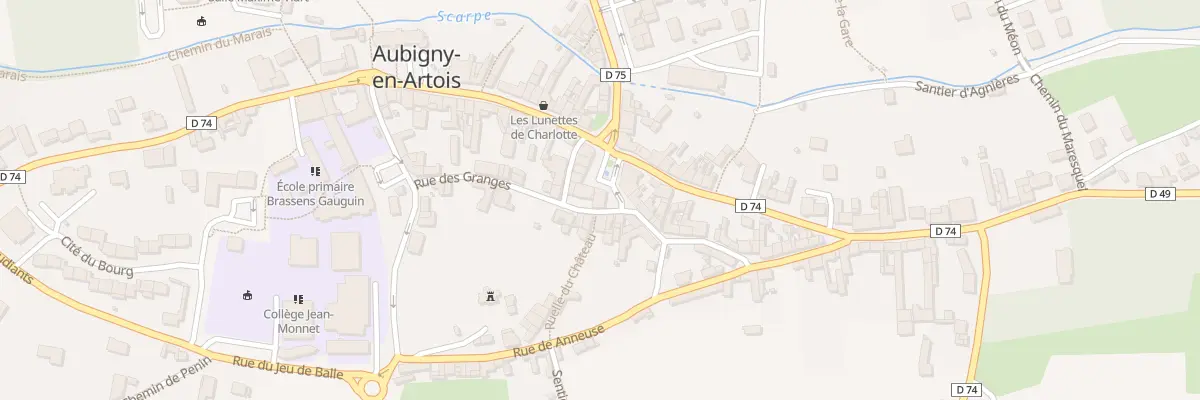 Plan du 2 Rue du Gen Barbot à Aubigny-en-Artois