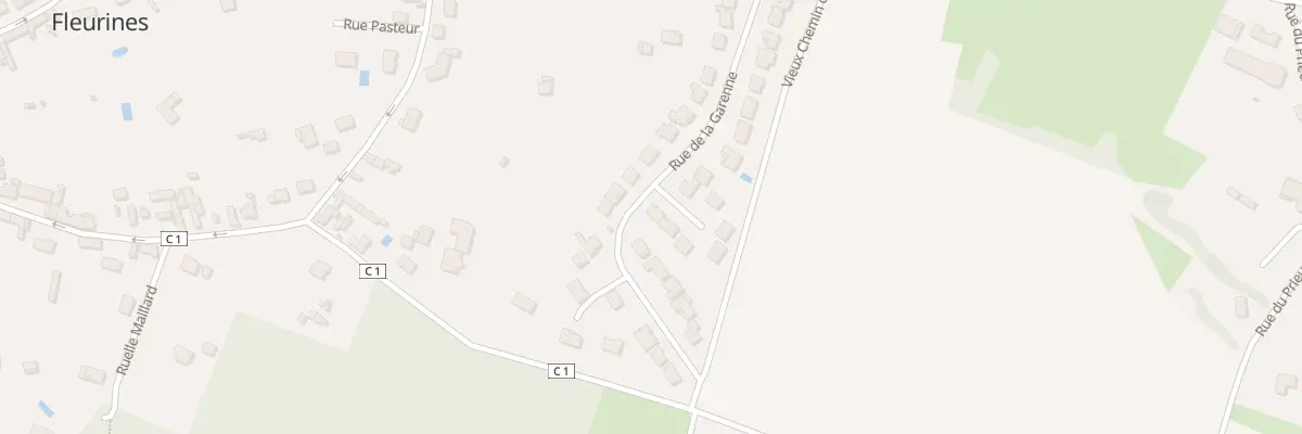 Plan du 12 Rue de la Garenne à Fleurines