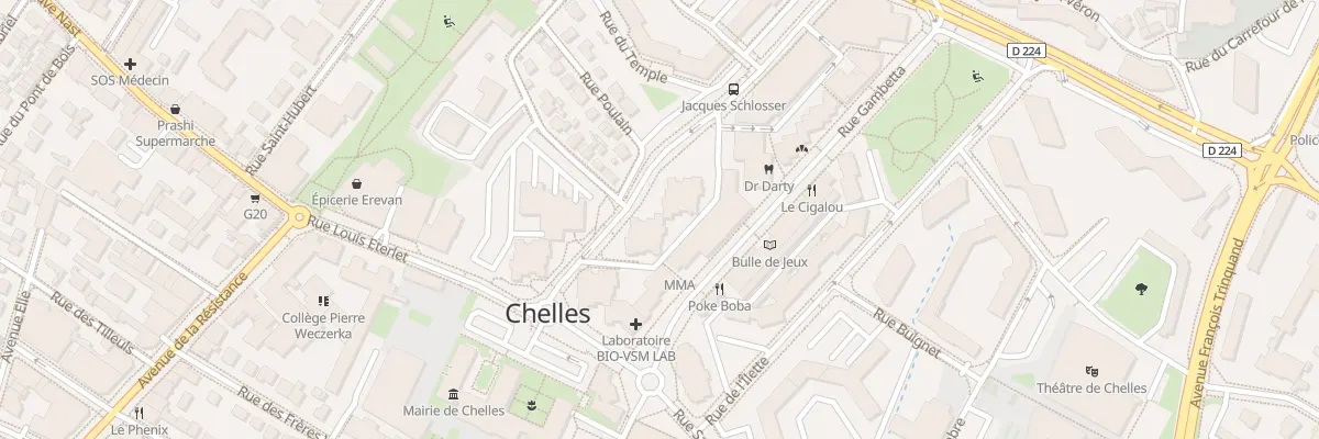 Plan du 6 Rue René Sallé à Chelles