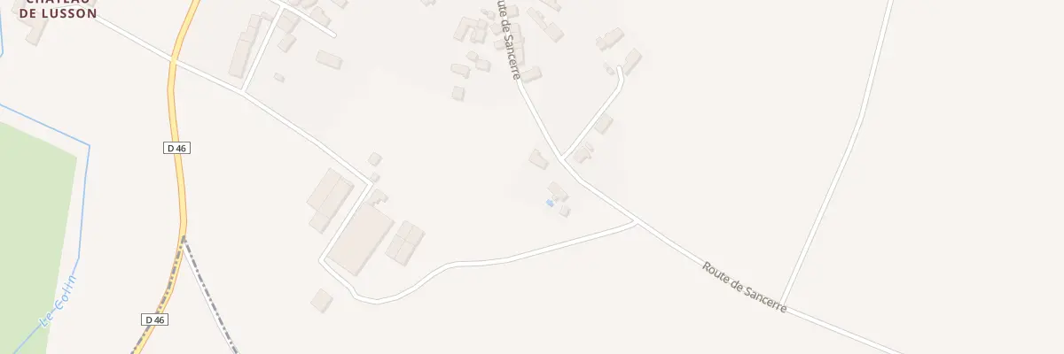Plan du 28 Rte de Sancerre à Aubinges