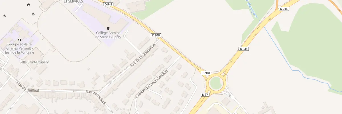 Plan du 2 Av du Steen Meulen à Steenvoorde